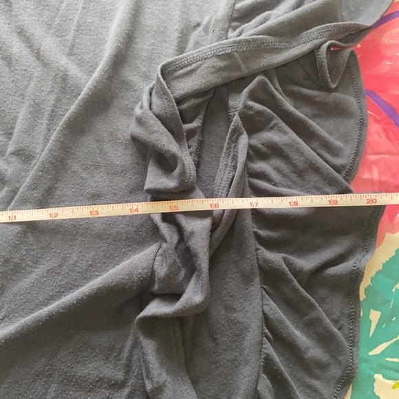 Express Blue Ruffle Top Size Medium - Picture 7 of 10